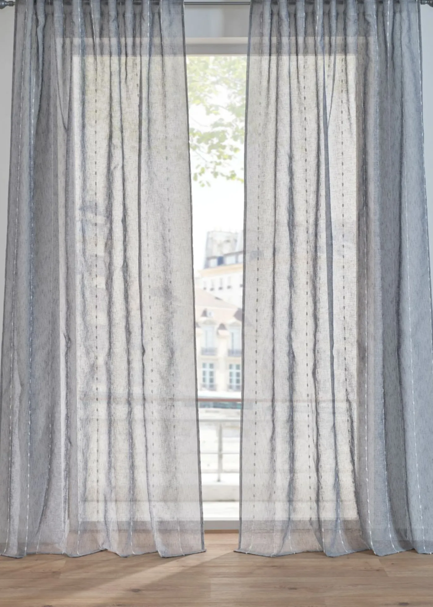 bonprix bonprix Cortina con rayas tejidas (1 unidad)