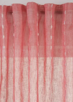 bonprix bonprix Muebles De Sala De Estar·Cortinas De Salón>Cortina con rayas tejidas (1 unidad) Rojo-blanco