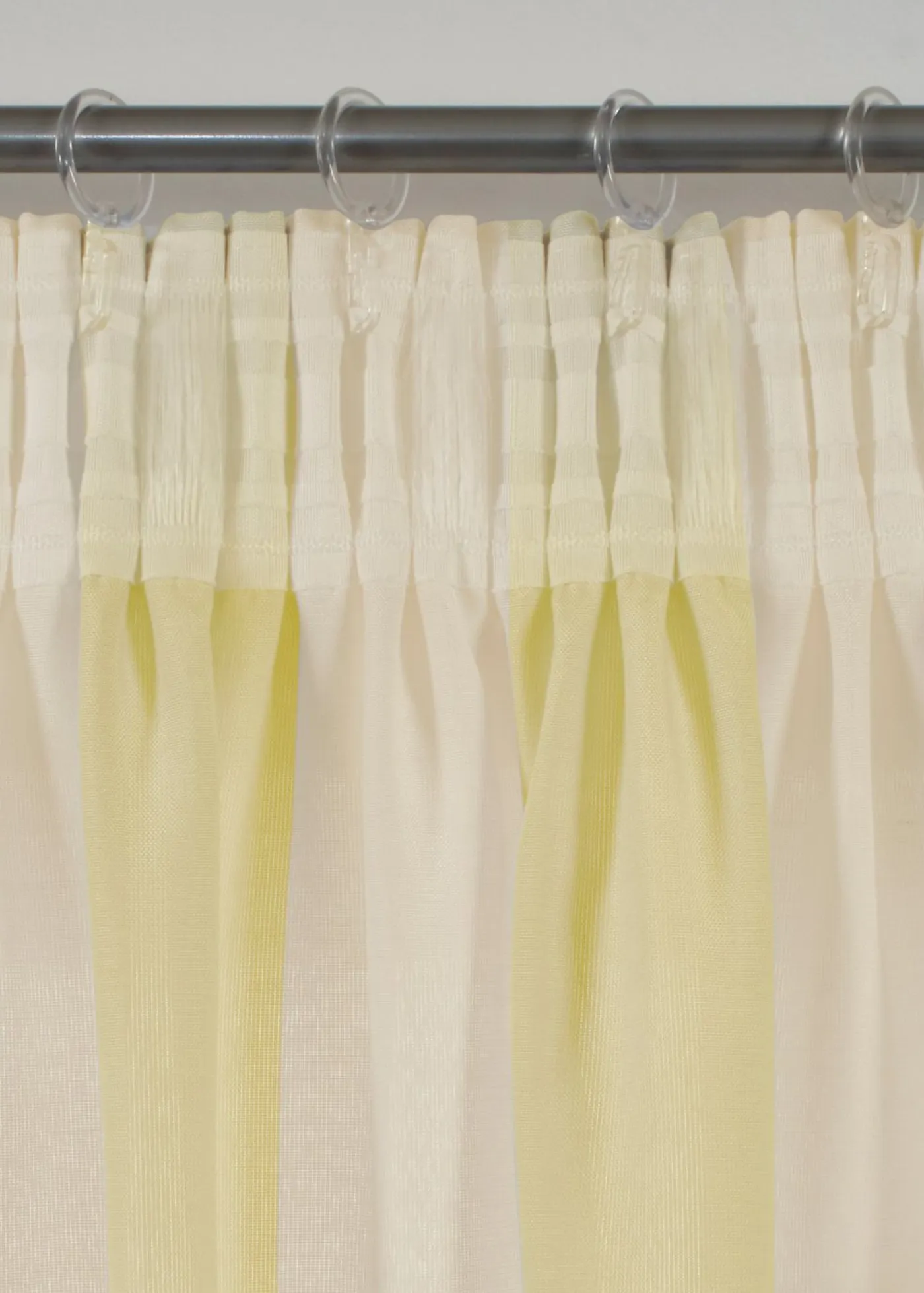 bonprix bonprix Muebles De Sala De Estar·Cortinas De Salón|Primavera>Cortina con rayas y poliéster reciclado (1 unidad) amarillo/blanco rayas verticales