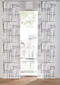 bonprix bonprix Estores>Cortina corredera con impresión gráfica (1 unidad) Gris