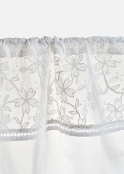 bonprix bonprix Cortina de algodón orgánico con bordado