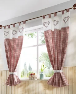 bonprix bonprix Cortina de algodón orgánico con alzapaños (1 unidad)