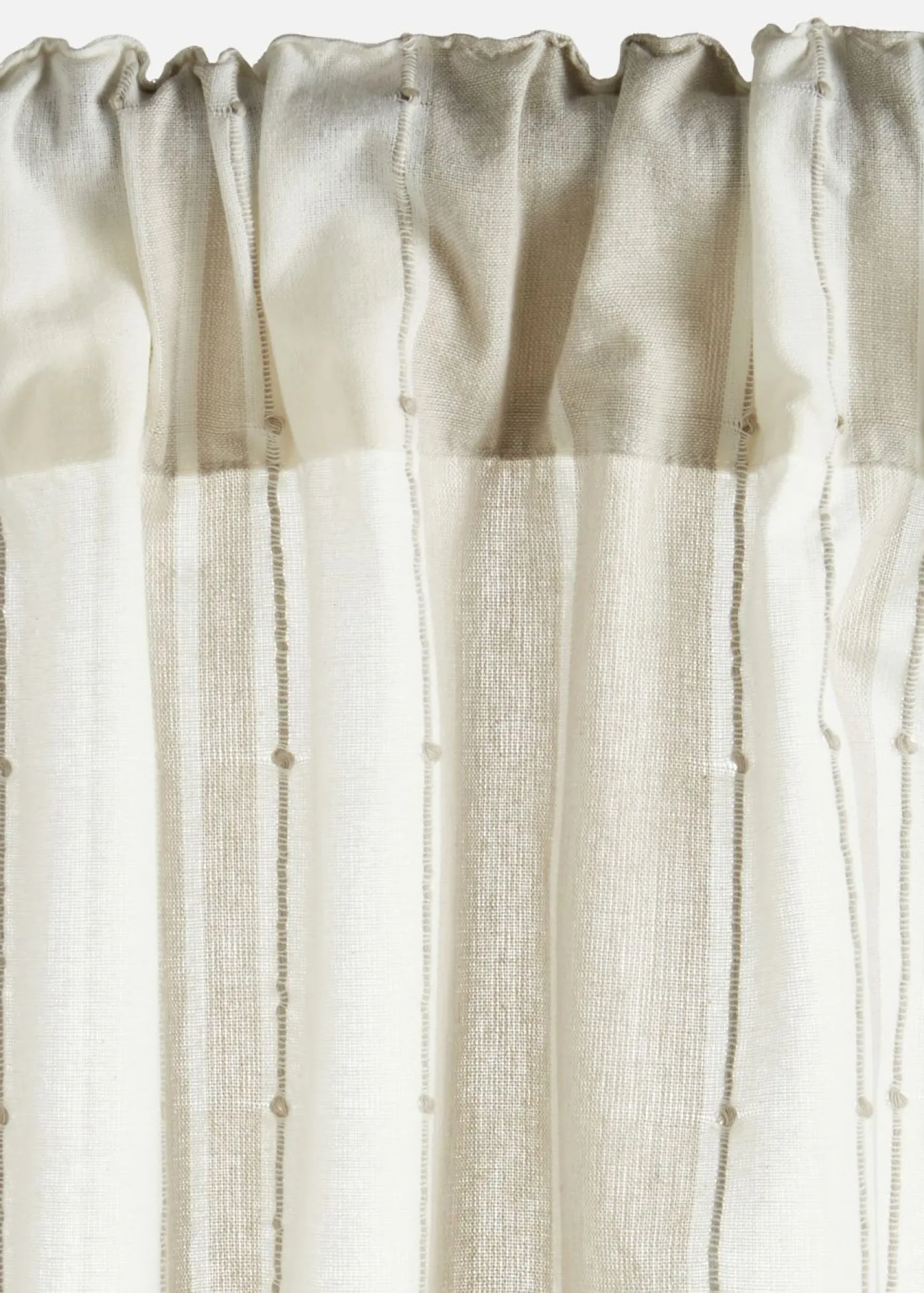 bonprix bonprix Cortina de algodón orgánico con rayas (1 unidad)