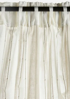 bonprix bonprix Cortina de algodón orgánico con rayas (1 unidad)