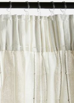 bonprix bonprix Cortina de algodón orgánico con rayas (1 unidad)