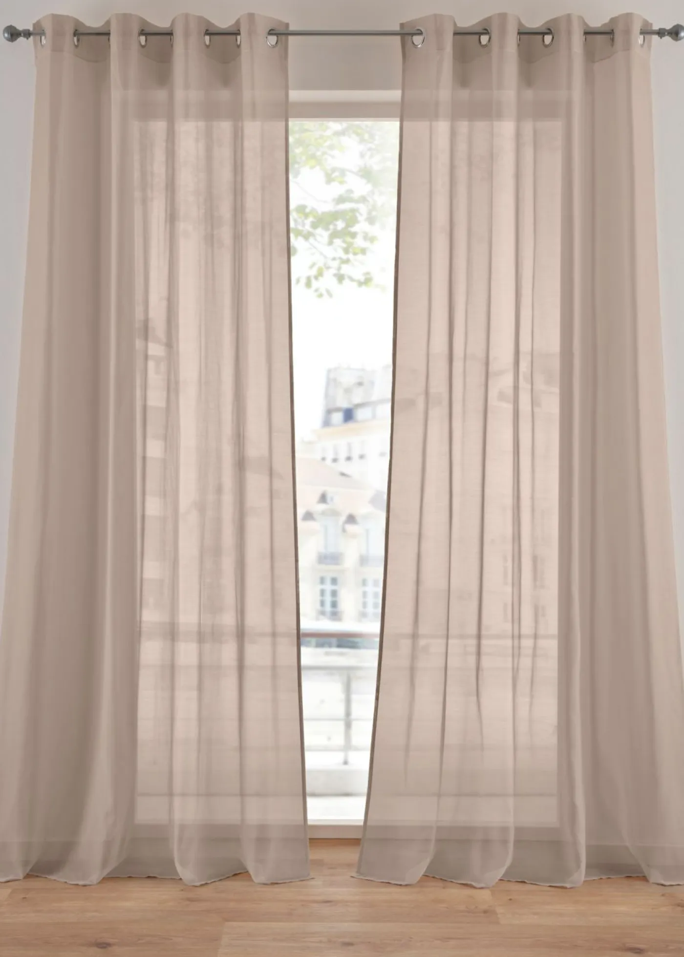 bonprix bpc living bonprix collection Cortina de estructura Batist fina (1 unidad)