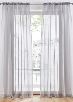 bonprix bonprix Cortina de gasa ligera con pasacordón (2 unidades)