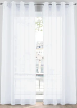 bonprix bonprix Muebles De Comedor·Cortinas Y Estores|Muebles De Sala De Estar·Cortinas De Salón>Cortina de gasa ligera (1 unidad) Blanco