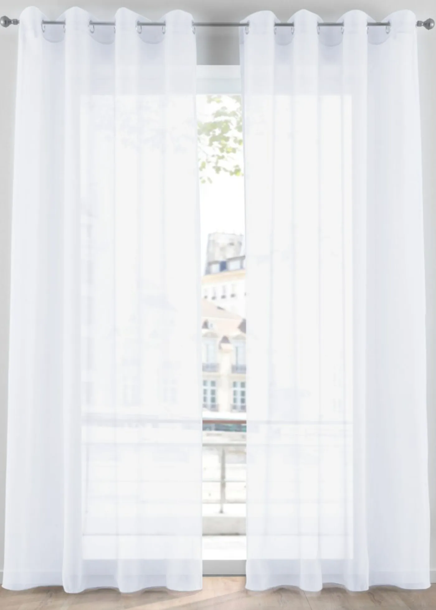 bonprix bonprix Muebles De Comedor·Cortinas Y Estores|Muebles De Sala De Estar·Cortinas De Salón>Cortina de gasa ligera (1 unidad) Blanco