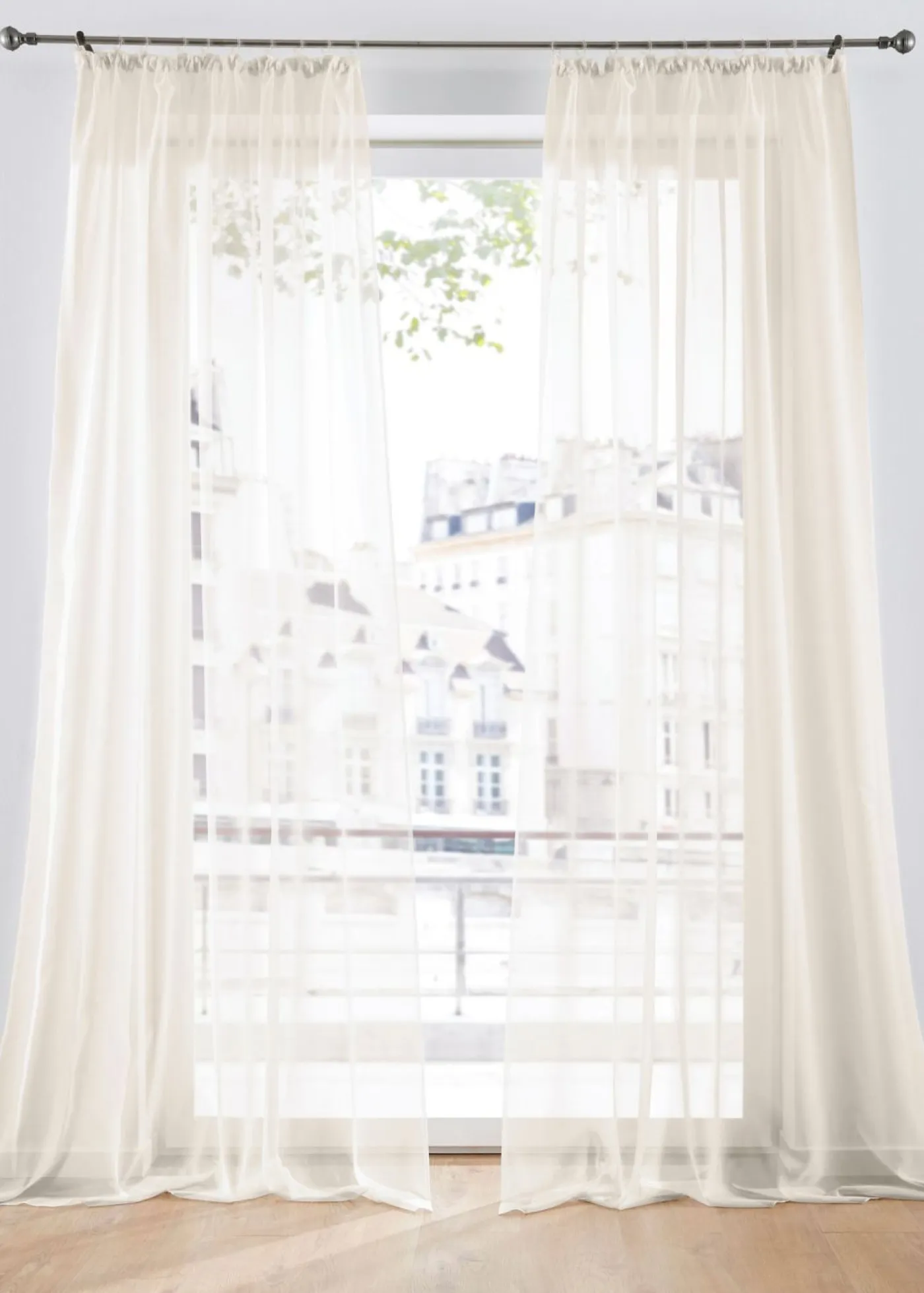 bonprix bonprix Cortina de gasa ligera (2 unidades)