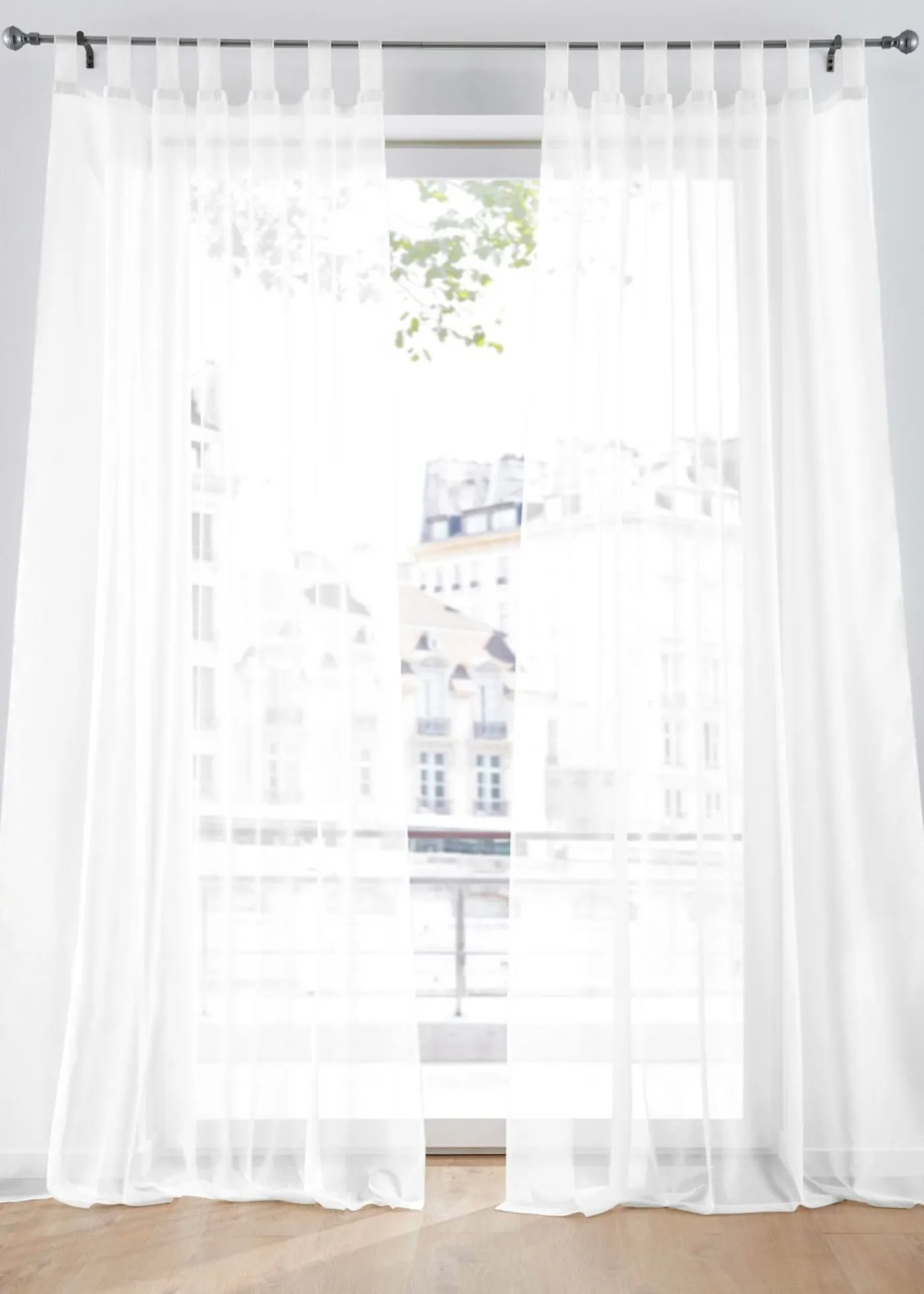 bonprix bonprix Muebles De Comedor·Cortinas Y Estores|Muebles De Sala De Estar·Cortinas De Salón>Cortina de gasa ligera (2 unidades) Blanco