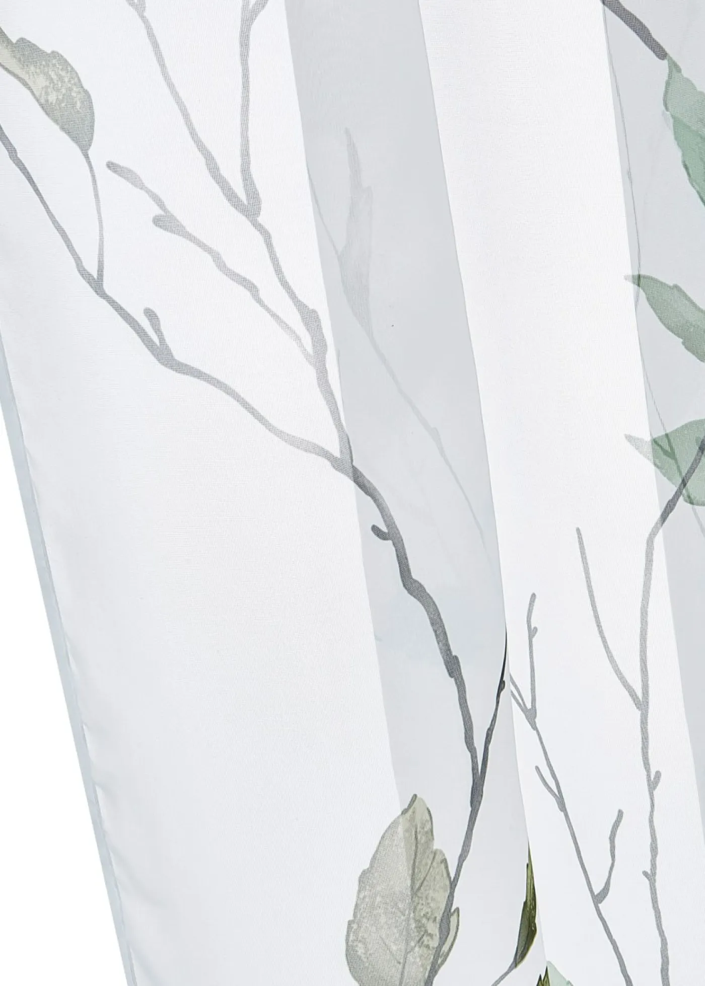 bonprix bonprix Cortinas Baratas|Todas Las Cortinas>Cortina de gasa ligera (1 unidad) verde claro/blanco/gris