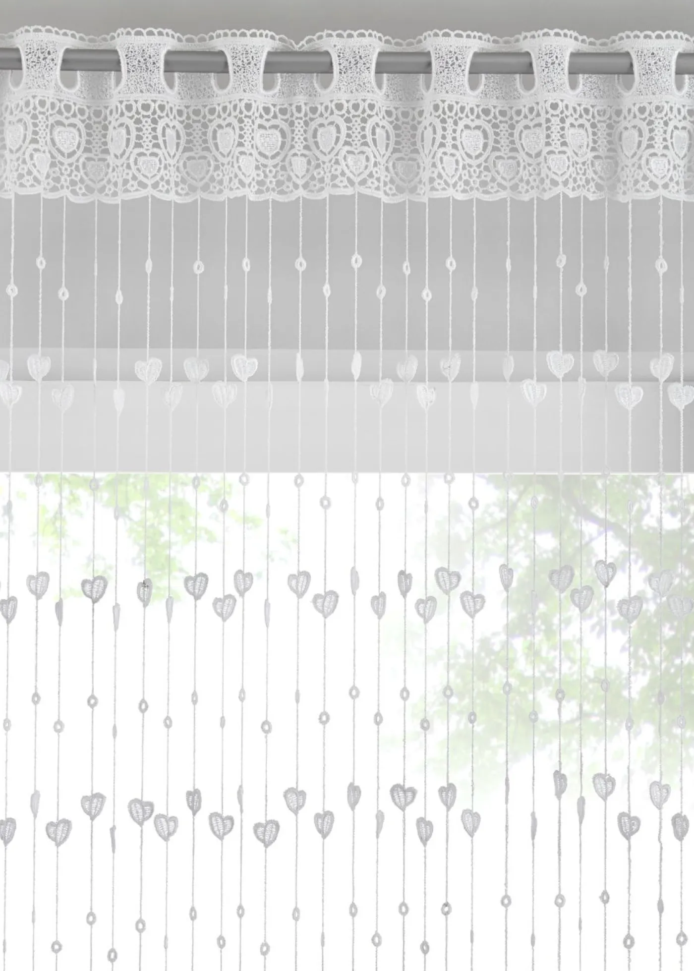 bonprix bonprix Muebles De Sala De Estar·Cortinas De Salón|Todas Las Cortinas>Cortina de hilo (1 unidad) Blanco