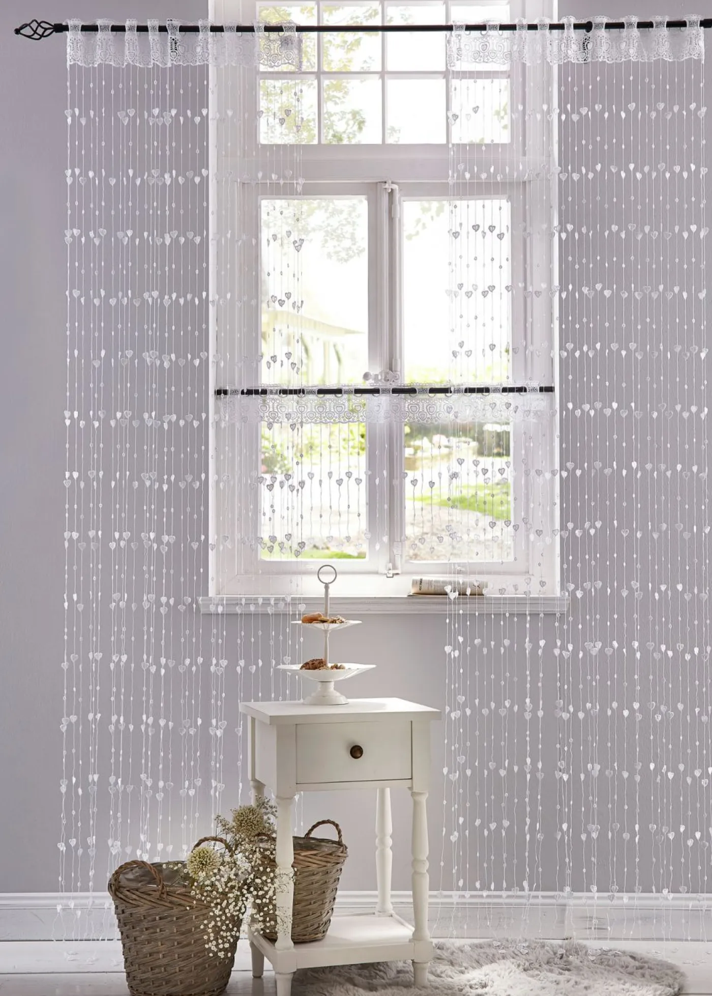 bonprix bonprix Muebles De Sala De Estar·Cortinas De Salón|Todas Las Cortinas>Cortina de hilo (1 unidad) Blanco