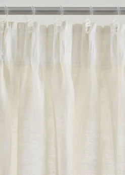 bonprix bonprix Muebles De Sala De Estar·Cortinas De Salón|Cortinas Para Dormitorio>Cortina de lino y algodón (1 unidad) Crema
