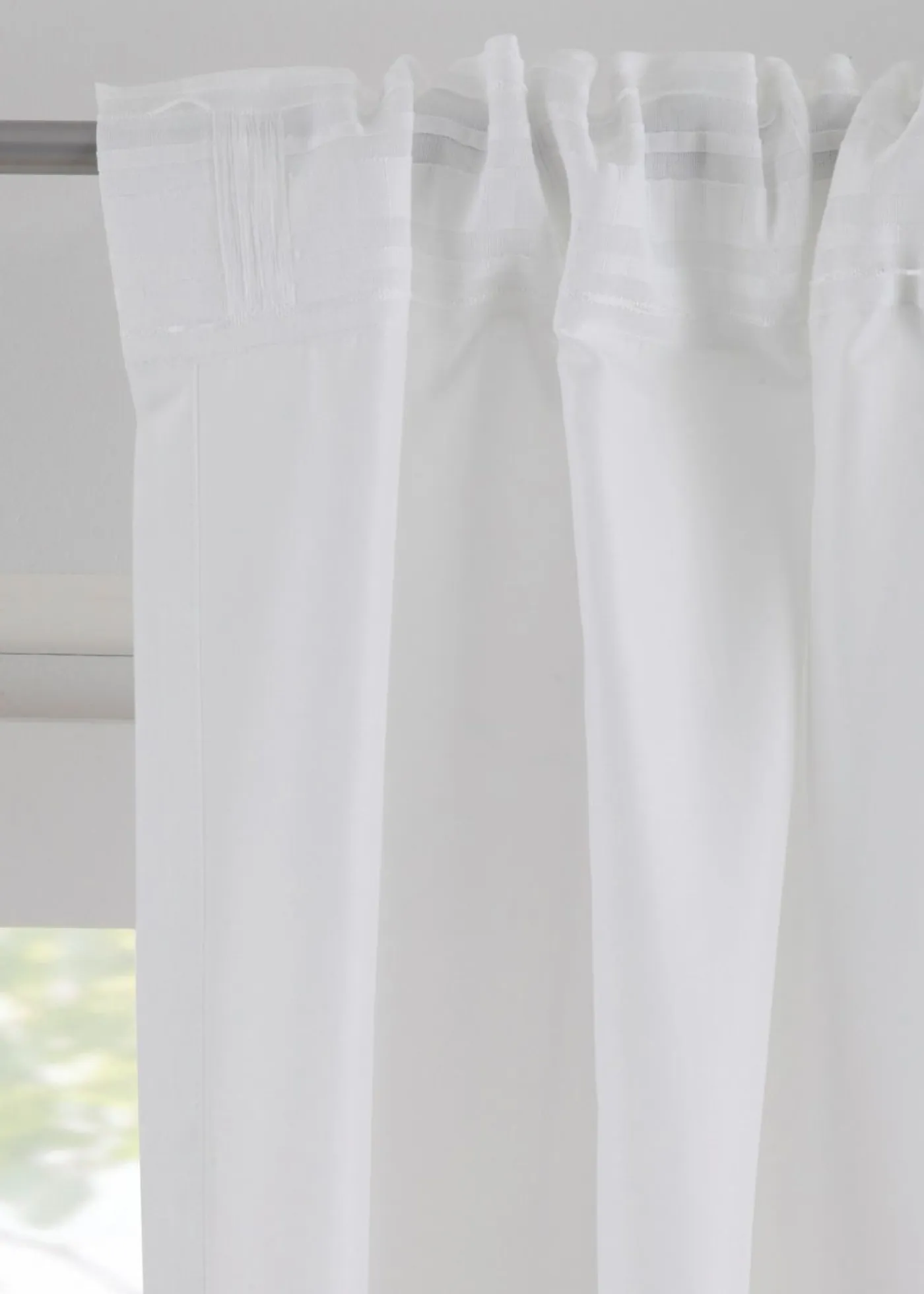 bonprix bonprix Muebles De Sala De Estar·Cortinas De Salón|Cortinas Para Dormitorio>Cortina de microfibra con estampado floral (1 unidad) Blanco-gris