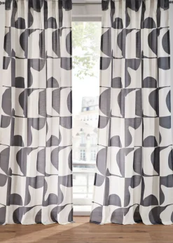 bonprix bonprix Cortina de poliéster reciclado con estampado gráfico (1 unidad)