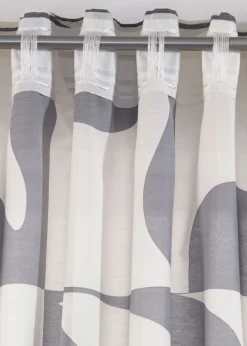 bonprix bonprix Cortina de poliéster reciclado con estampado gráfico (1 unidad)