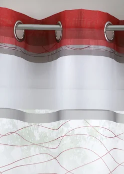 bonprix bonprix Cortinas Baratas|Todas Las Cortinas>Cortina de poliéster reciclado (1 unidad) Rojo