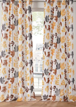 bonprix bonprix Muebles De Comedor·Cortinas Y Estores|Muebles De Sala De Estar·Cortinas De Salón>Cortina de poliéster reciclado (1 unidad) arena-marrón-gris