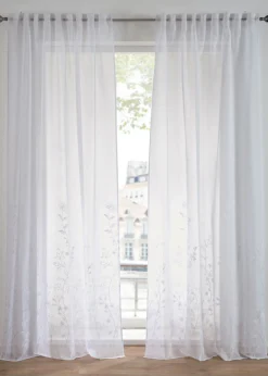 bonprix bonprix Muebles De Sala De Estar·Cortinas De Salón|Todas Las Cortinas>Cortina de poliéster reciclado (1 unidad) Blanco