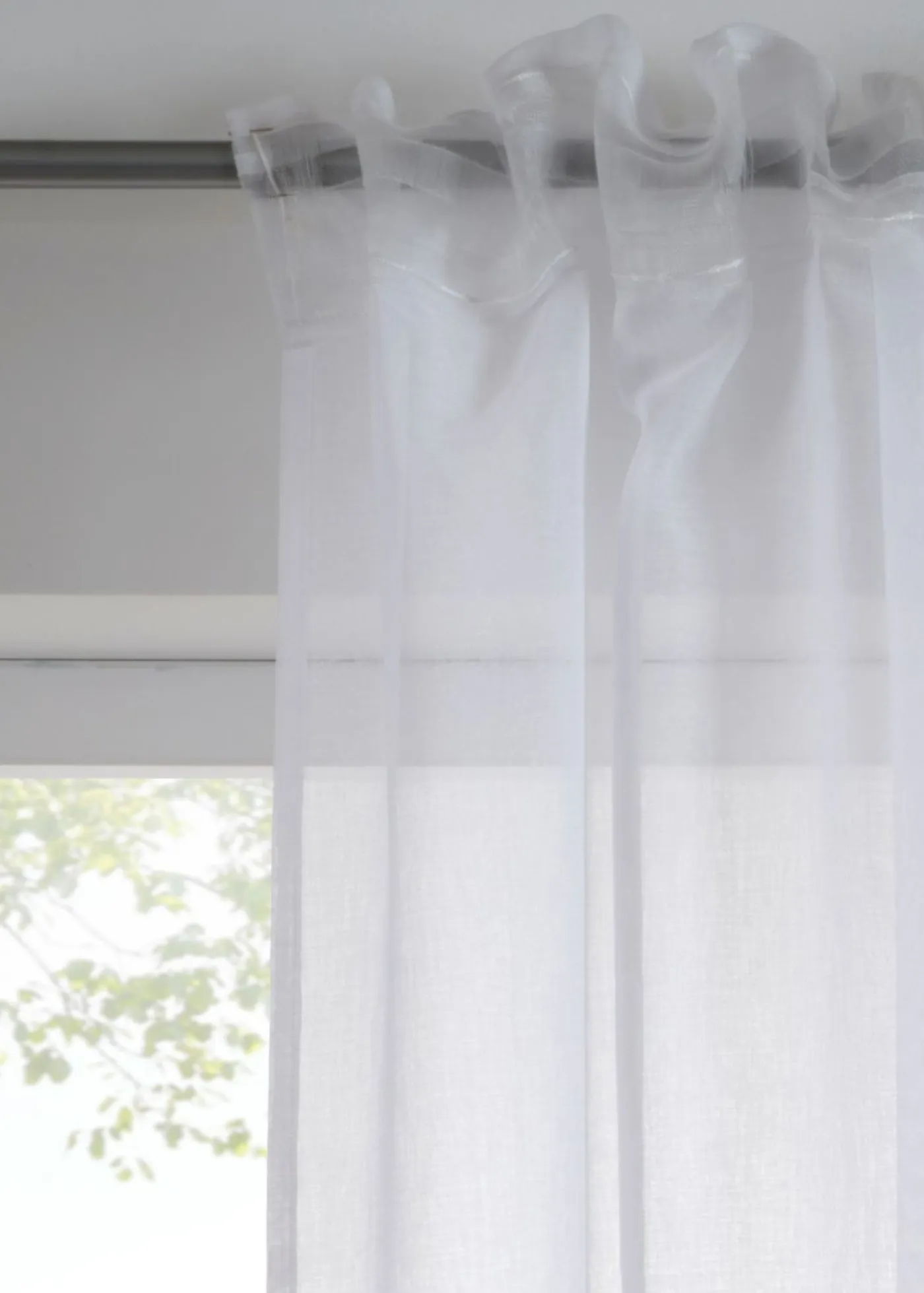 bonprix bonprix Muebles De Sala De Estar·Cortinas De Salón|Todas Las Cortinas>Cortina de poliéster reciclado (1 unidad) Blanco