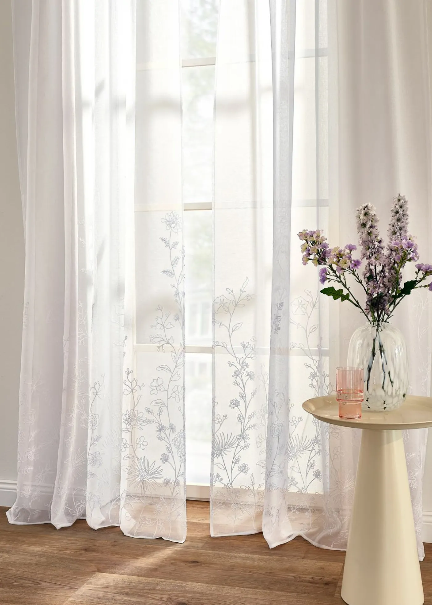 bonprix bonprix Muebles De Sala De Estar·Cortinas De Salón|Todas Las Cortinas>Cortina de poliéster reciclado (1 unidad) Blanco