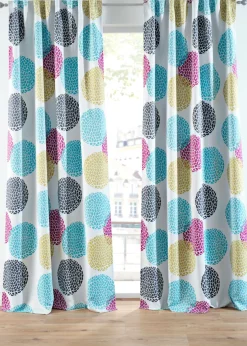bonprix bonprix Muebles De Dormitorio·Cortinas Opacas|Cortinas Opacas>Cortina opaca de poliéster reciclado con estampado (1 unidad) Multicolor