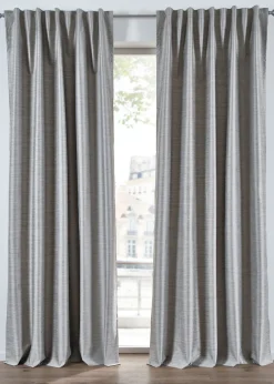 bonprix bonprix Muebles De Dormitorio·Cortinas Opacas|Cortinas Opacas>Cortina oscurecedora con aspecto de seda (1 unidad) Gris