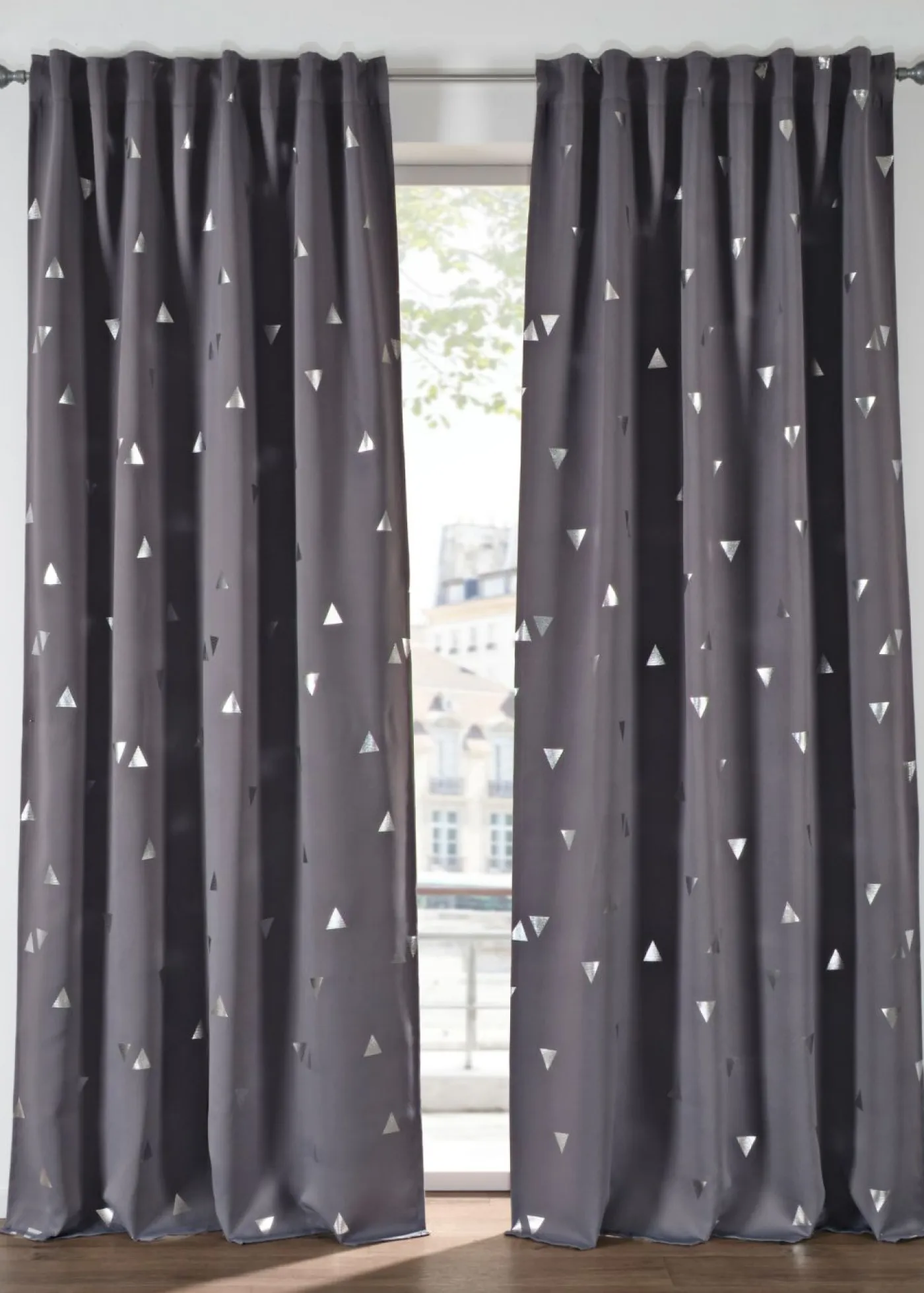 bonprix bonprix Cortina oscurecedora con brillo, también en tamaño extralargo (1 unidad)