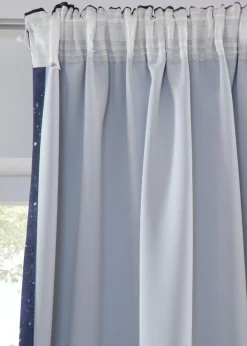 bonprix bonprix Cortina oscurecedora con motivo de cielo nocturno (2 unidades)