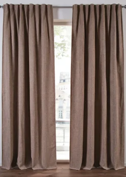 bonprix bonprix Muebles De Dormitorio·Cortinas Opacas|Cortinas Opacas>Cortina oscurecedora con estructura (1 unidad) marrón