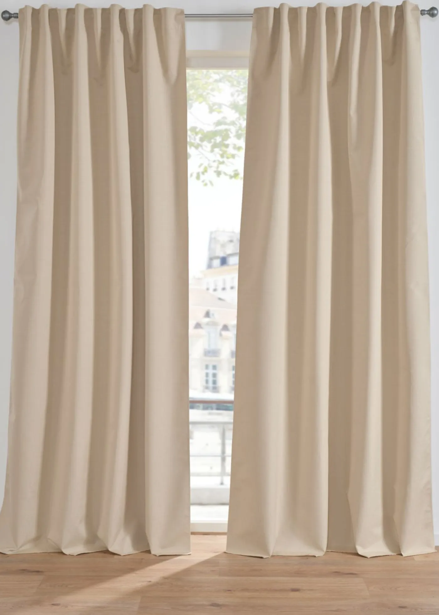 bonprix bonprix Cortina oscurecedora con estructura y reverso del mismo color (1 unidad)