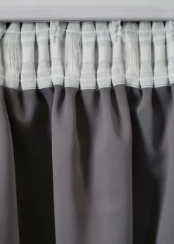 bonprix bonprix Muebles De Dormitorio·Cortinas Opacas|Cortinas Opacas>Cortina oscurecedora con brillo, también en tamaño extralargo (1 unidad) Gris-plata