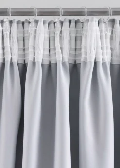 bonprix bonprix Muebles De Dormitorio·Cortinas Opacas|Cortinas Opacas>Cortina oscurecedora con degradado cromático (1 unidad) Gris