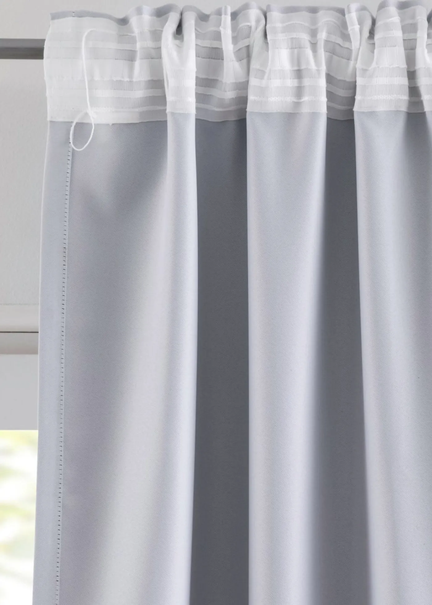 bonprix bonprix Muebles De Dormitorio·Cortinas Opacas|Cortinas Opacas>Cortina oscurecedora con degradado cromático (1 unidad) Gris