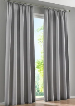 bonprix bonprix Muebles De Dormitorio·Cortinas Opacas|Cortinas Opacas>Cortina oscurecedora en varios tamaños (1 unidad) Gris claro