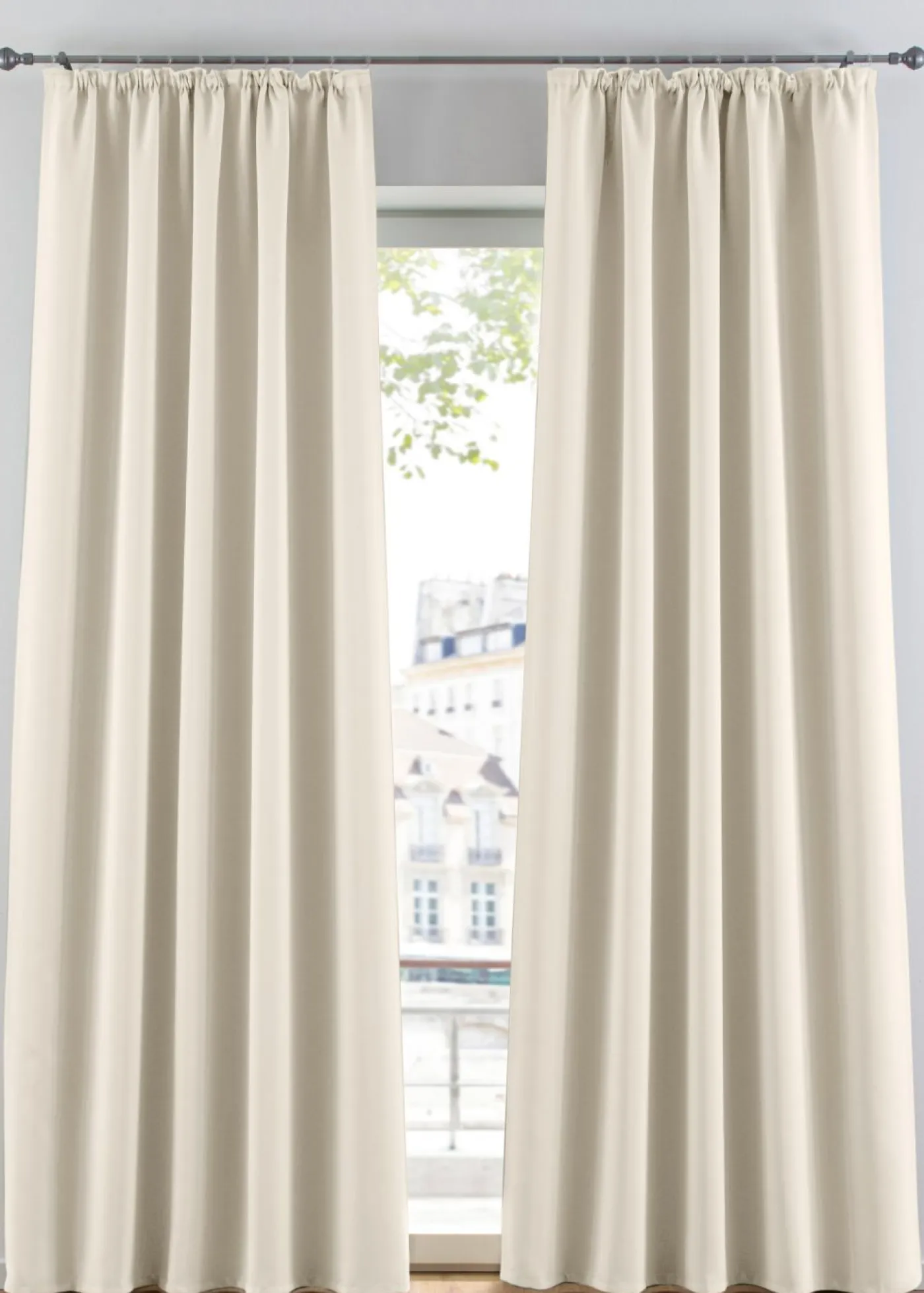 bonprix bonprix Muebles De Dormitorio·Cortinas Opacas|Cortinas Opacas>Cortina oscurecedora en varios tamaños (1 unidad) Crudo