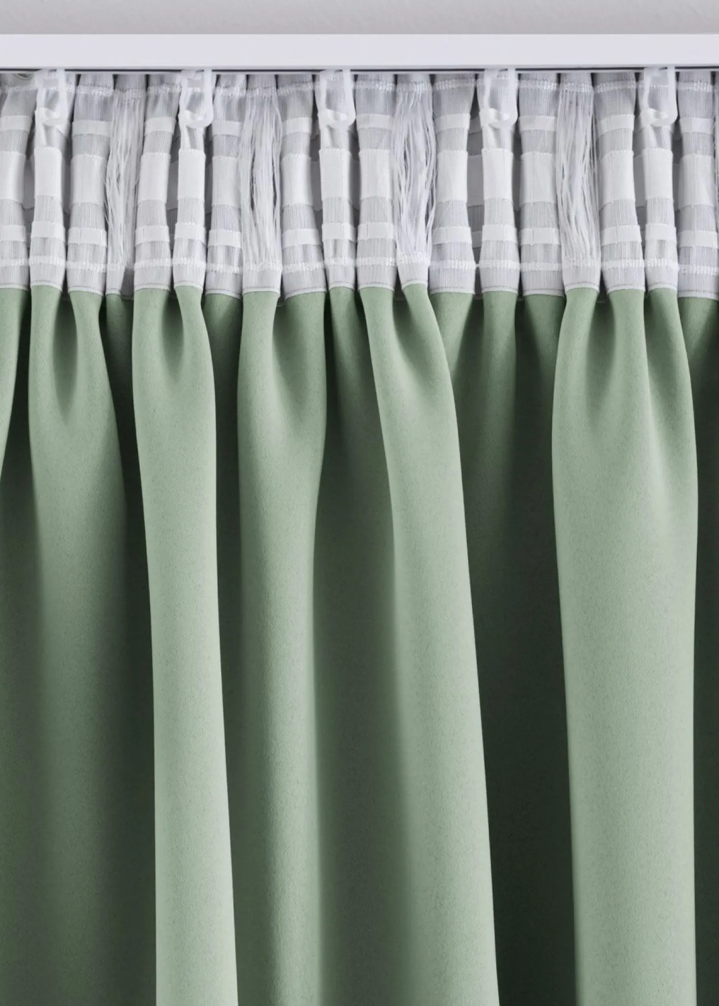 bonprix bonprix Muebles De Dormitorio·Cortinas Opacas|Cortinas Opacas>Cortina oscurecedora en varios tamaños (1 unidad) Salvia