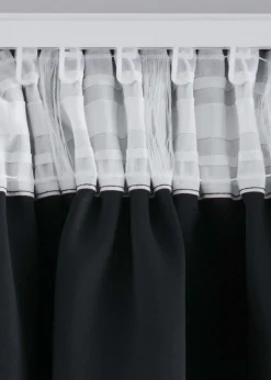 bonprix bonprix Muebles De Dormitorio·Cortinas Opacas|Cortinas Opacas>Cortina oscurecedora en varios tamaños (1 unidad) Negro