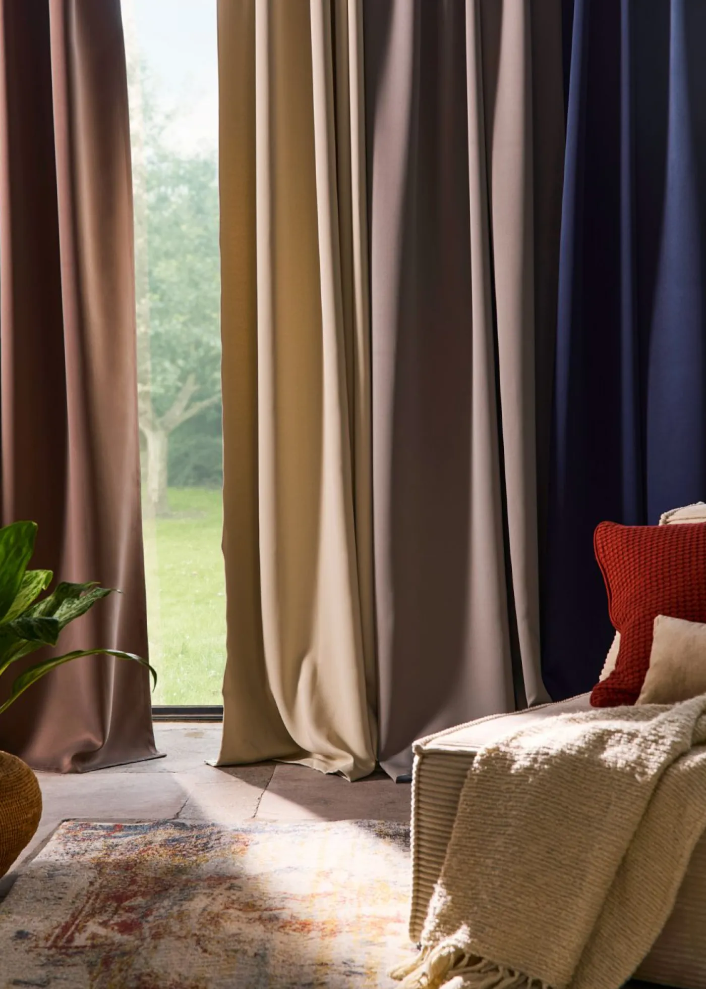 bonprix bonprix Muebles De Dormitorio·Cortinas Opacas|Cortinas Opacas>Cortina oscurecedora en varios tamaños (1 unidad) Azul marino