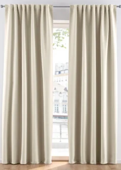 bonprix bonprix Muebles De Dormitorio·Cortinas Opacas|Cortinas Opacas>Cortina oscurecedora en varios tamaños (1 unidad) Crudo
