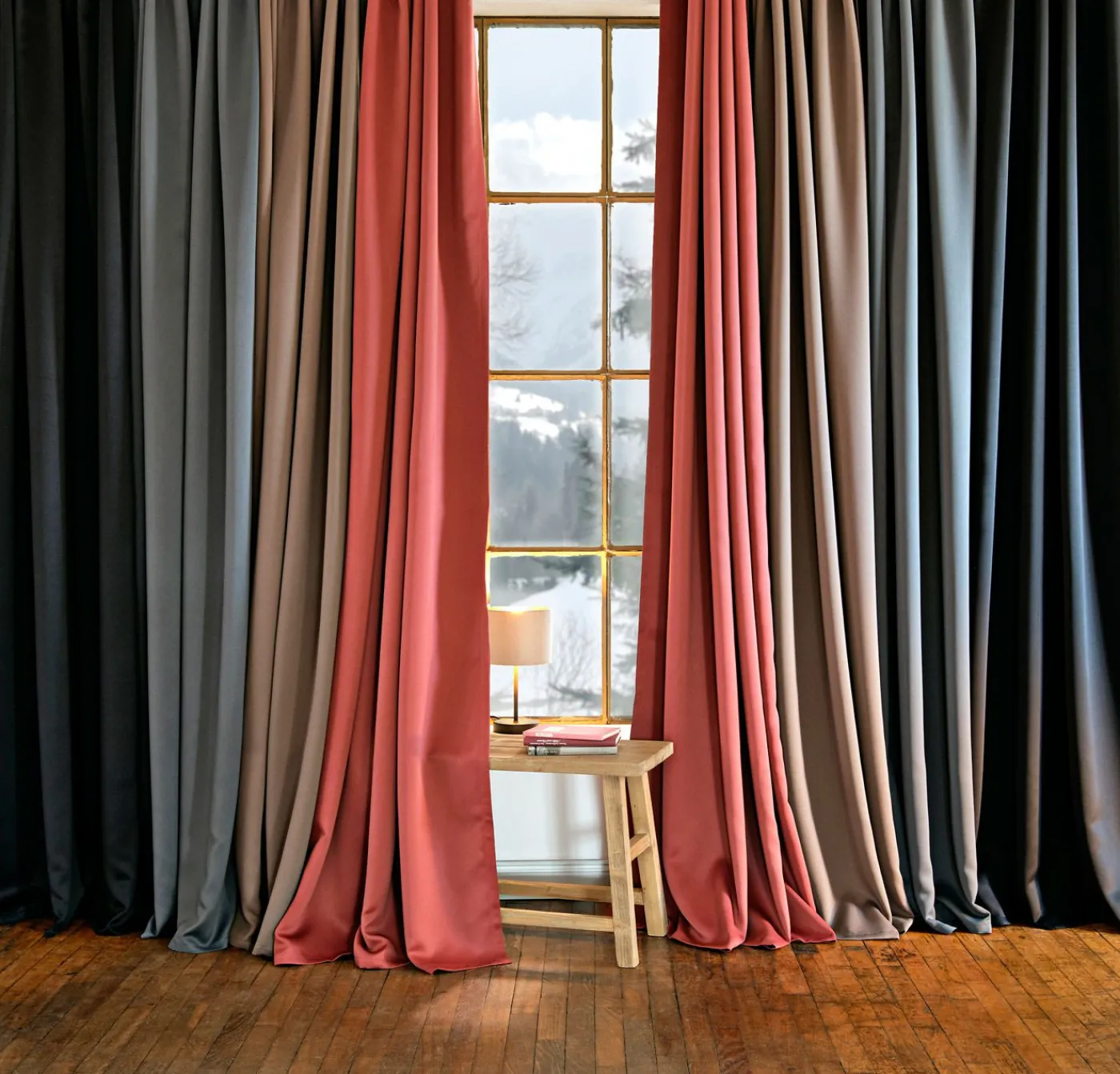 bonprix bonprix Muebles De Dormitorio·Cortinas Opacas|Cortinas Opacas>Cortina oscurecedora en varios tamaños (1 unidad) Crudo