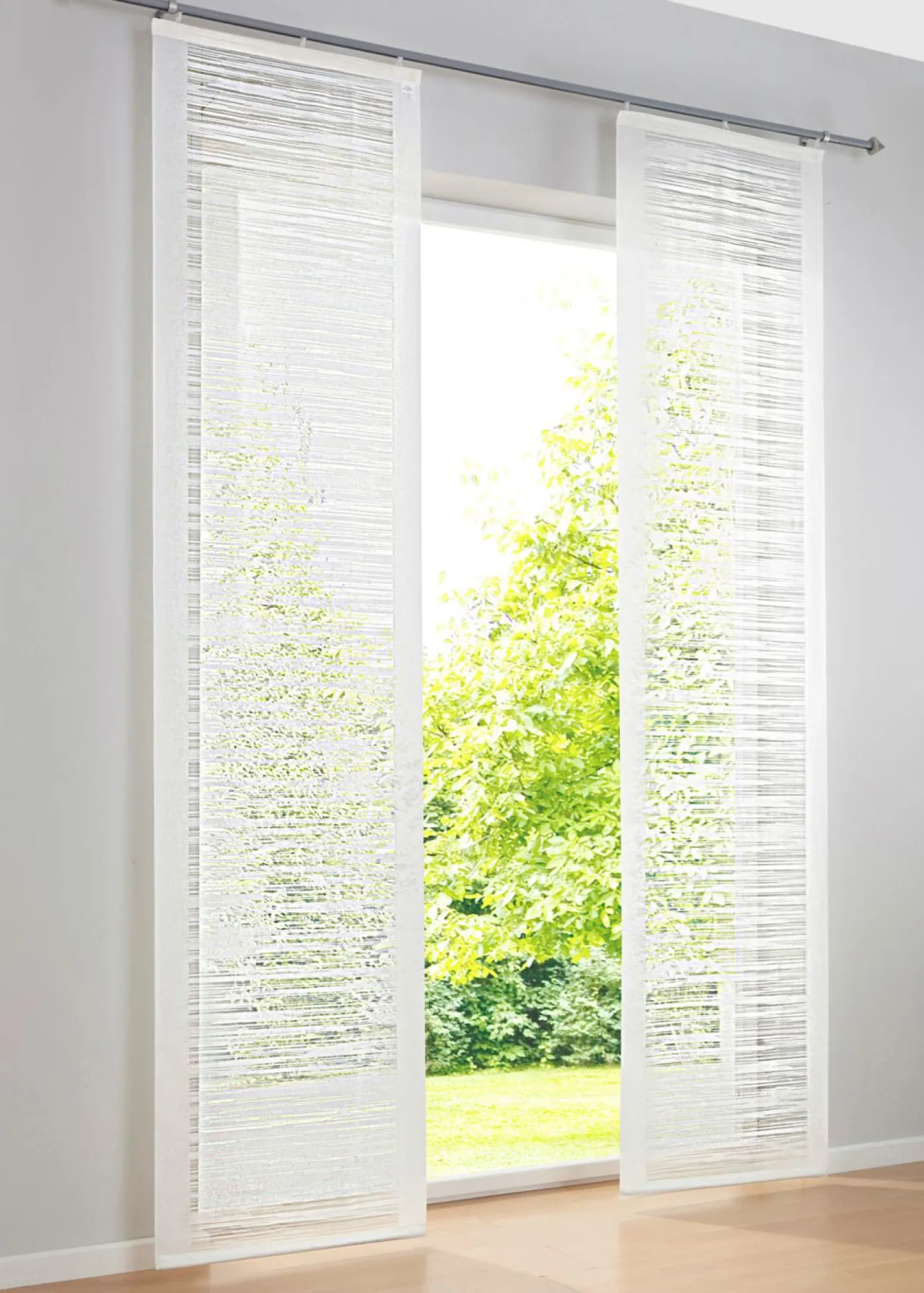 bonprix bonprix Estores>Cortina tipo panel japonés "Danzica" (Pack de 1) Blanco lana