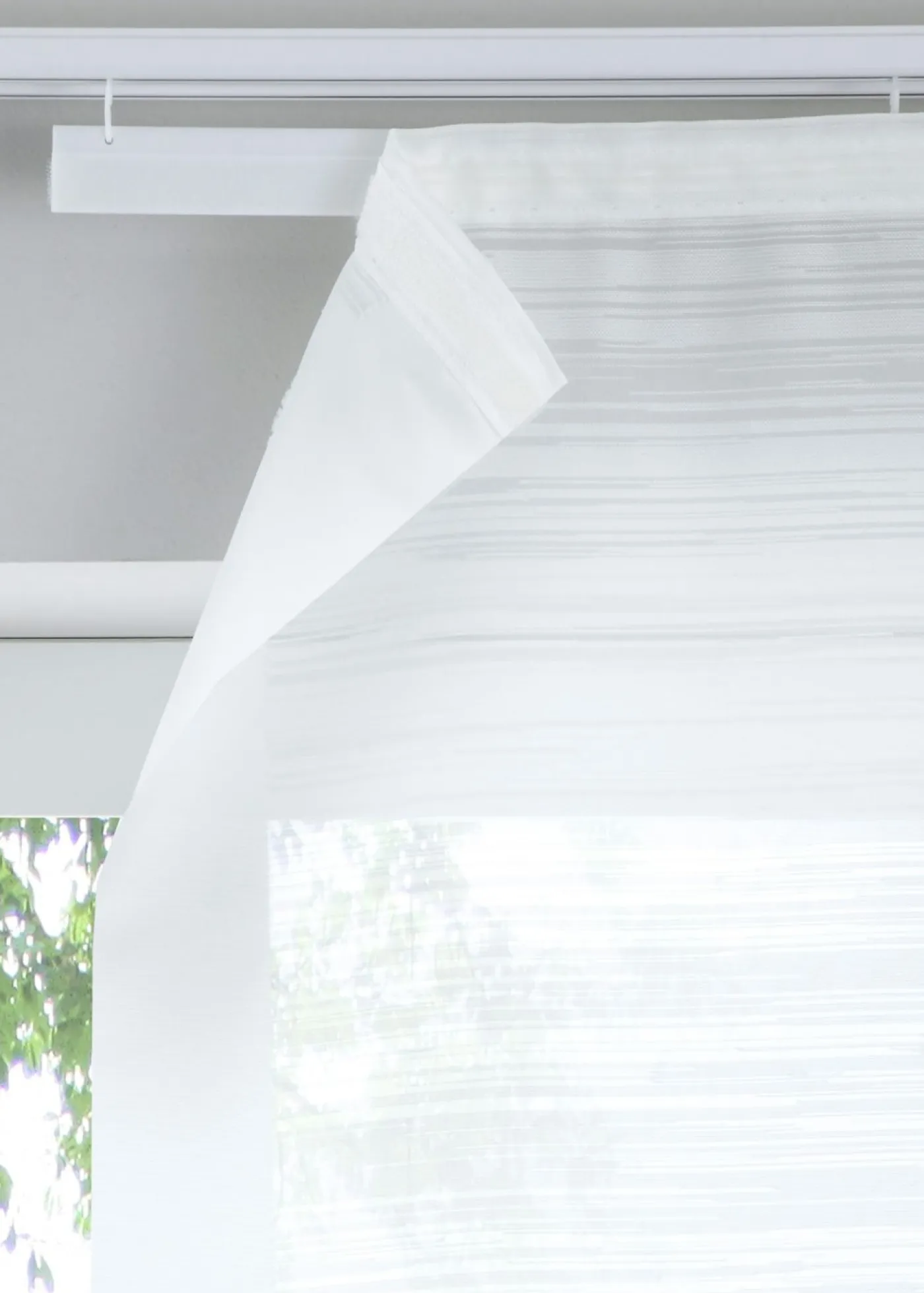 bonprix bonprix Estores>Cortina tipo panel japonés "Danzica" (Pack de 1) Blanco lana