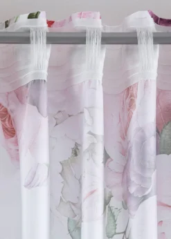 bonprix bonprix Muebles De Sala De Estar·Cortinas De Salón|Cortinas Para Dormitorio>Cortina (2 unidades) baya/blanco./púrpura con flores