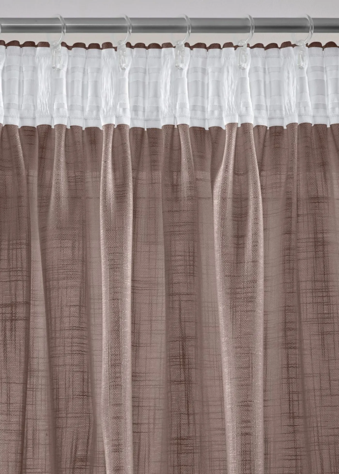 bonprix bonprix Muebles De Sala De Estar·Cortinas De Salón|Cortinas Para Dormitorio>Cortinas con textura (2 unidades) marrón