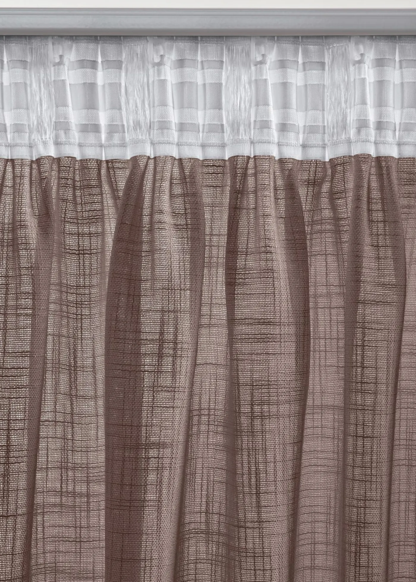 bonprix bonprix Muebles De Sala De Estar·Cortinas De Salón|Cortinas Para Dormitorio>Cortinas con textura (2 unidades) marrón