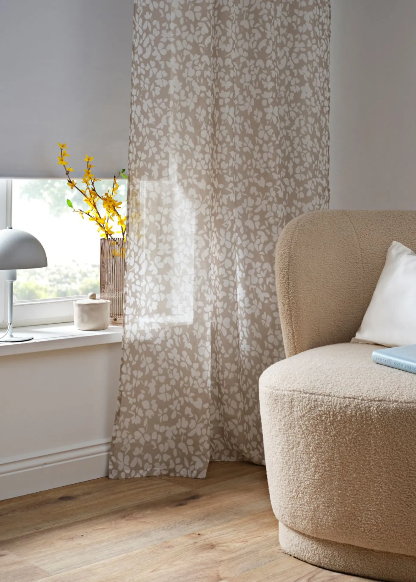 bonprix bonprix Muebles De Comedor·Cortinas Y Estores|Muebles De Sala De Estar·Cortinas De Salón>Cortinas de batista (2 unidades) Beige-blanco