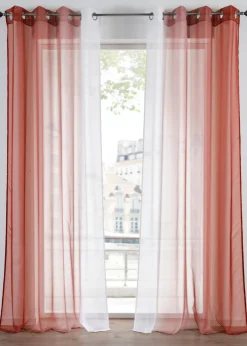 bonprix bonprix Muebles De Comedor·Cortinas Y Estores|Muebles De Sala De Estar·Cortinas De Salón>Cortinas de gasa ligera, también en tamaño extralargo (2 unidades) marrón caramelo